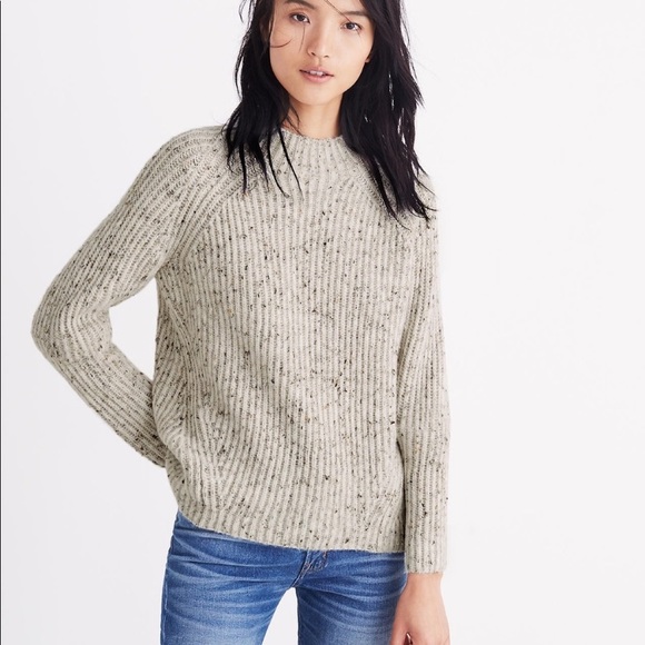 Madewell Donegal Evercrest Sweater in Grey